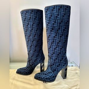 FENDI Jacquard boots.